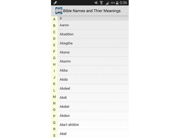 Bible Names with Meanings for Android - Download the APK from Habererciyes